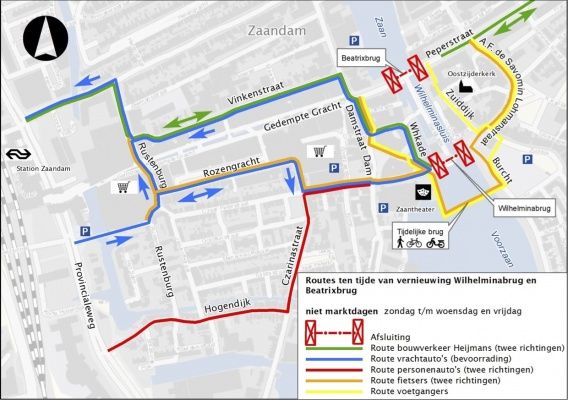 Omleidingskaart_Wilhelminasluis_niet-marktdagen